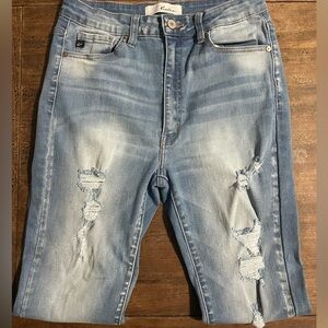 KanCan Light Wash High Rise Ankle Skinny Jeans